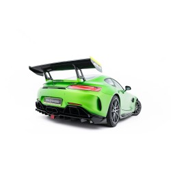Mercedes AMG GTR C190 Facelift, spojler pod zadný nárazník s rebrovaním a LED svetlom, Maxton Design