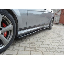 Maxton Design difúzory bočných prahov pre Mercedes-Benz triedy C (W204) AMG-line predfacelift (2007-2010)