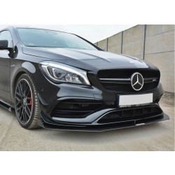 Maxton Design racing splitter V.1 pod originálny predný nárazník pre Mercedes-Benz CLA A45 AMG (C117) facelift (2017-)