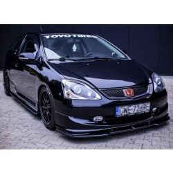 Maxton Design splitter V.1 pod originálny predný nárazník Honda Civic VII (EP3) Type R / S facelift