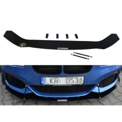 Maxton Design splitter pod originálny predný nárazník v pretekárskom vzhľade V.1 pre BMW 1 F20 / F21 M-power facelift (2015-)