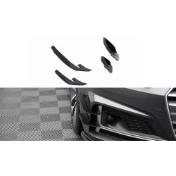 Audi S5 F5/A5 S-line Coupe/Sportback, prítlačné krídelká predného nárazníka, Maxton Design
