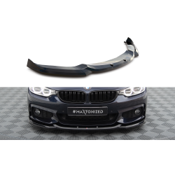BMW rad 4 F36 M-Pack, spojler pod predný nárazník ver.2, Maxton Design