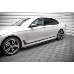 BMW rad 7 G12 Long M-Pack, difúzory pod bočné prahy v.1, Maxton Design