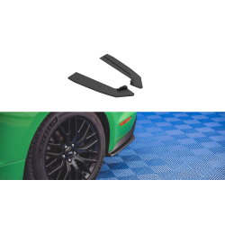 Ford Mustang MK6 GT Facelift - bočné difúzory pod zadný nárazník Ver.1 - plast ABS bez povrchovej úpravy, Maxton design