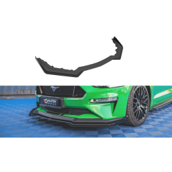 Ford Mustang MK6 GT Facelift - spoiler pod predný nárazník s krídelkami Ver.1 - plast ABS bez povrch