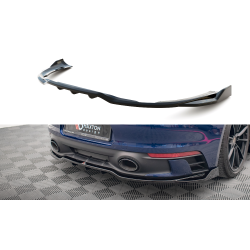 Porsche 911 992 Carrera/Carrera S Aero, středový spoiler pod zadní nárazník s žebrováním v.2, maxton design