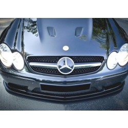 Maxton Design splitter pod originálny predný nárazník Mercedes-Benz CLK (W209) Black Series 2002-2009 (vzhľad SL black series)