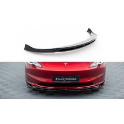 Tesla Model 3 Mk1 Project Highland Facelift, spojler pod predný nárazník, Maxton design