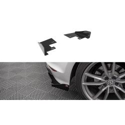 Volkswagen Golf R Mk7, krídelká bočných difúzorov chrbta. nárazníka, čierny lesklý plast ABS, Maxton