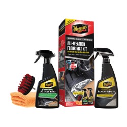 Meguiar's Quik Solutions All Weather Mat Care Kit - súprava na čistenie a ochranu gumových a plastových kobercov