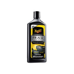 Meguiar's Ultimate Black Plastic Restorer - oživovač a ochrana nelakovaných plastov v exteriéri aj interiéri, 473 ml
