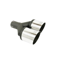 ULTER SPORT univerzálna dvojkoncovka výfuku guľatá Ø100 s délkou 200 mm/180