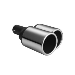 ULTER SPORT univerzálna dvojkoncovka výfuku guľatá 2x Ø100x160mm s délkou 200 mm/180