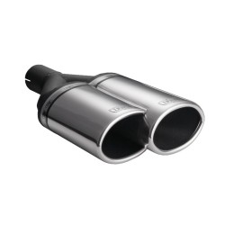 ULTER SPORT univerzálna dvojkoncovka výfuku oválna 220×80 s délkou 220 mm ĽAVÁ