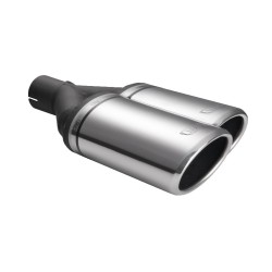 ULTER SPORT univerzálna dvojkoncovka výfuku oválna 220×80 s délkou 220 mm PRAVÁ