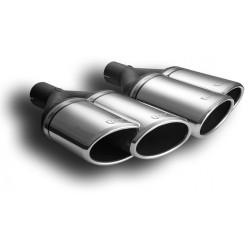 ULTER SPORT univerzálna dvojkoncovka výfuku oválna 95×65 s délkou 200 mm/180 ĽAVÁ