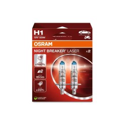 OSRAM NIGHT BREAKER LASER autožiarovky H1 - o 150% viac svetla, 2 ks v balení