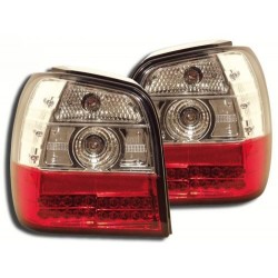 VW Polo 6N 95-98 Zadné LED svetlá Red / Crystal
