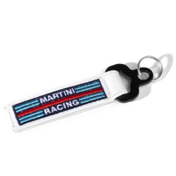 Prívesok na kľúče Sparco ve tvaru tažného oka Martini Racing, farba: biela