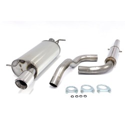 TA Technix športový nerezový catback výfuk - Audi TT (8N, 98-06) okrem Quattro, 1x 100 mm rovná nerezová koncovka s perlom