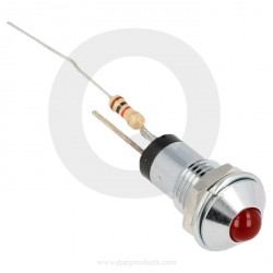 QSP - LED kontrolka 6 - 12V LED červená