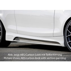 Rieger Tuning bočné prahy s prelisom a výrezom pre BMW radu 1 E81 / E82 / E88 Sedan / Coupé / Cabrio