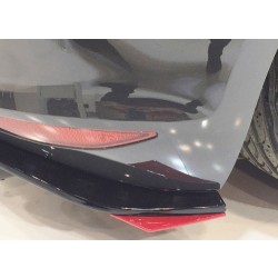 Rieger tuning lipy pod originálne vložku zadného nárazníka pre Volkswagen Golf VII GTI Clubsport 3/5