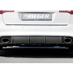 Rieger Tuning vložka zadného nárazníka pre Audi A6 (4F) Avant / Sedan, facelift, r.v. od 10 / 08-08