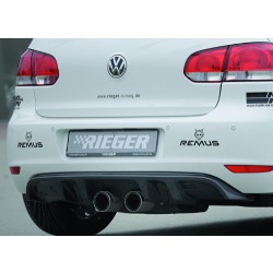 Rieger Tuning vložka zadného nárazníka pre Volkswagen Golf VI 3/5-dvere. r.v. od 10 / 08-, Prevedeni