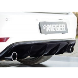 Rieger Tuning vložka zadného nárazníka pre Volkswagen Golf VI GTD / GTI 3/5-dvere. Cabrio, Prevedeni