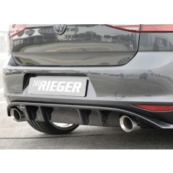 Rieger Tuning vložka zadného nárazníka pre Volkswagen Golf VII GTI 3/5-dvere. pred faceliftom, r.v.