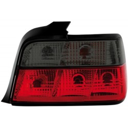 Zadné svetlá BMW 3 E36 limusina červeno / čierne