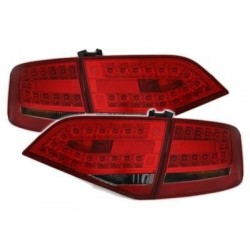 AUDI A4 B8 8K - Zadné svetlá Ledkové - Červené / Dymové