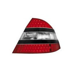 Zadné číre lampy Mercedes Benz W220 S-trieda - black LED