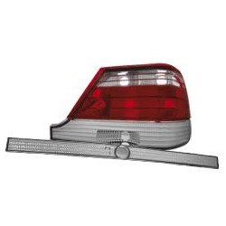 Zadné číre svetlá Mercedes Benz W140 S-trieda 97-99 - red / crystal