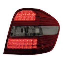 MERCEDES W164 M-Klasse - Zadné číre svetlá LED - Červeno / Dymové