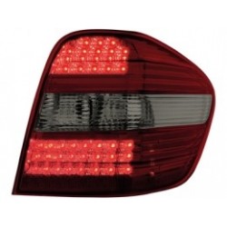 MERCEDES W164 M-Klasse - Zadné číre svetlá LED - Červeno / Dymové