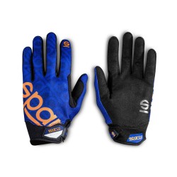 Rukavice pre mechanikov Sparco Meca-3, Farba: modro-oranžová