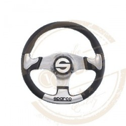 Športový volant - Sparco Helios strieborný (universal)