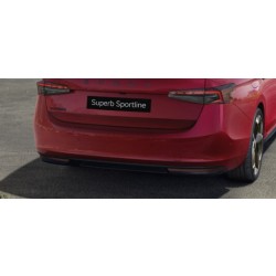 Škoda Superb IV - Difúzor zadného nárazníka SPORTLINE vo farbe BLACK MAGIC
