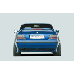 Rieger lipa pod zadný nárazník pre BMW rad 3 E36 kabriolet, kupé, sedan, plast ABS bez povrchovej úpravy
