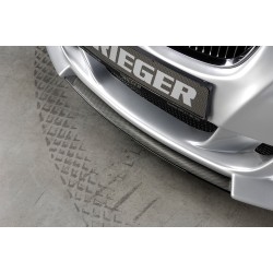 Rieger lipa pod predný nárazník Rieger pro BMW rad 3 E92, E93 kabriolet, kupé pred faceliftom, 03/07-02/10, 09/06-02/10, plast ABS s povrchovou úpravou Carbon-Look