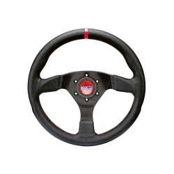 Sparco R383 športový volant 330 mm, materiál venca: kože s červeným prešitím