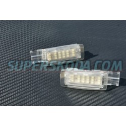 Škoda Superb II - LED osvetlenie clonítek