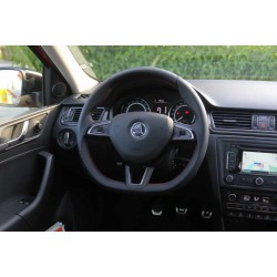 Škoda Auto - chrómový rámik do volantu sežíznutý, bez nápisu
