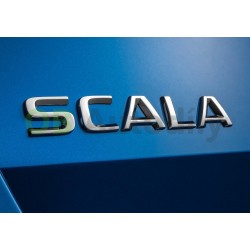 Škoda Scala- logo kufra SCALA