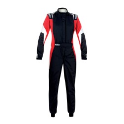 Dámska pretekárska kombinéza Sparco COMPETITION LADY (R567), s homologáciou FIA, farba: čierno-červená