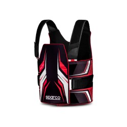 Sparco kartingová ochranná vesta K-TRACK, farba: čierno-červená