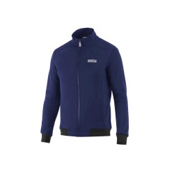 Sparco mikina na zips bez kapucňa, farba: modrá